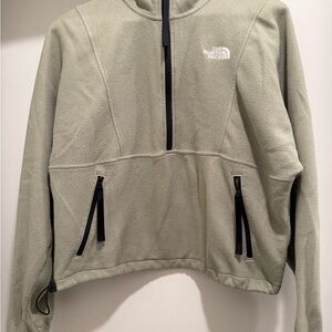 The North Face Olive Green Fleece Jacket